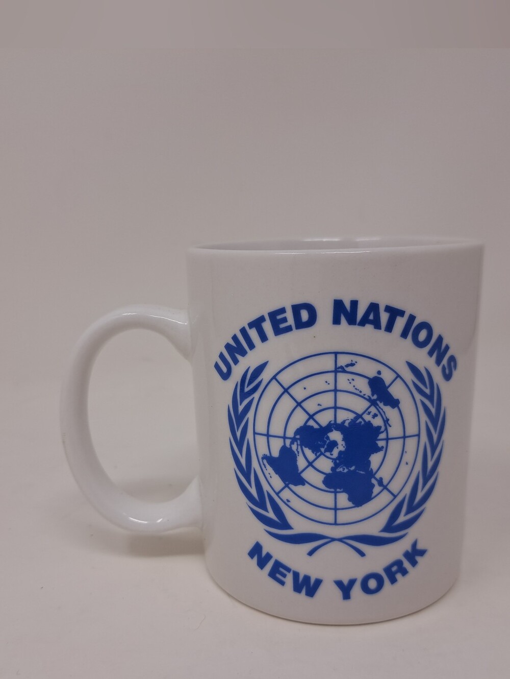 Vintage 90s United Nations New York Mug Coffee City Merchandise Gift Shop
